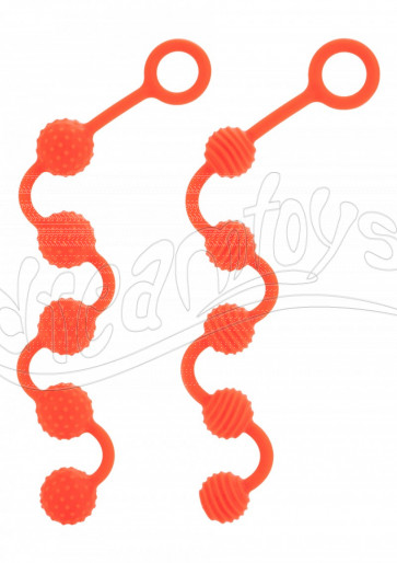 Posh Silicone "O" Beads - Orange