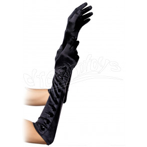 Satin Gloves With Snap Button OS