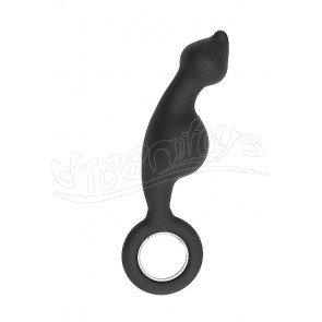 No. 62 - Dildo With Metal Ring - Black