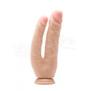 Realistic Double Cock - 10 Inch - Skin