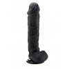 Realistic Cock - With Scrotum - 13,4 Inch - Black